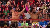 The two champs stood tall to end the show